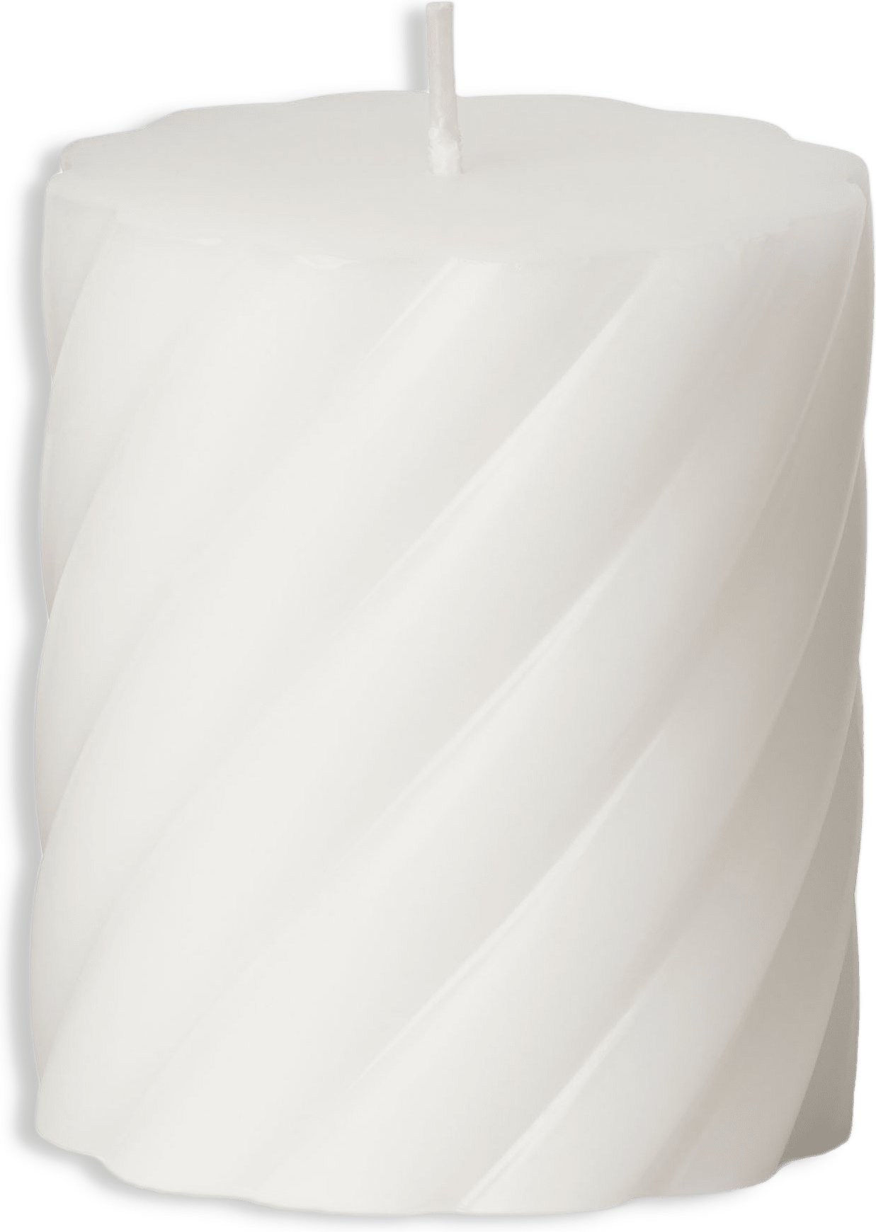 Vridet blockljus 8 cm
