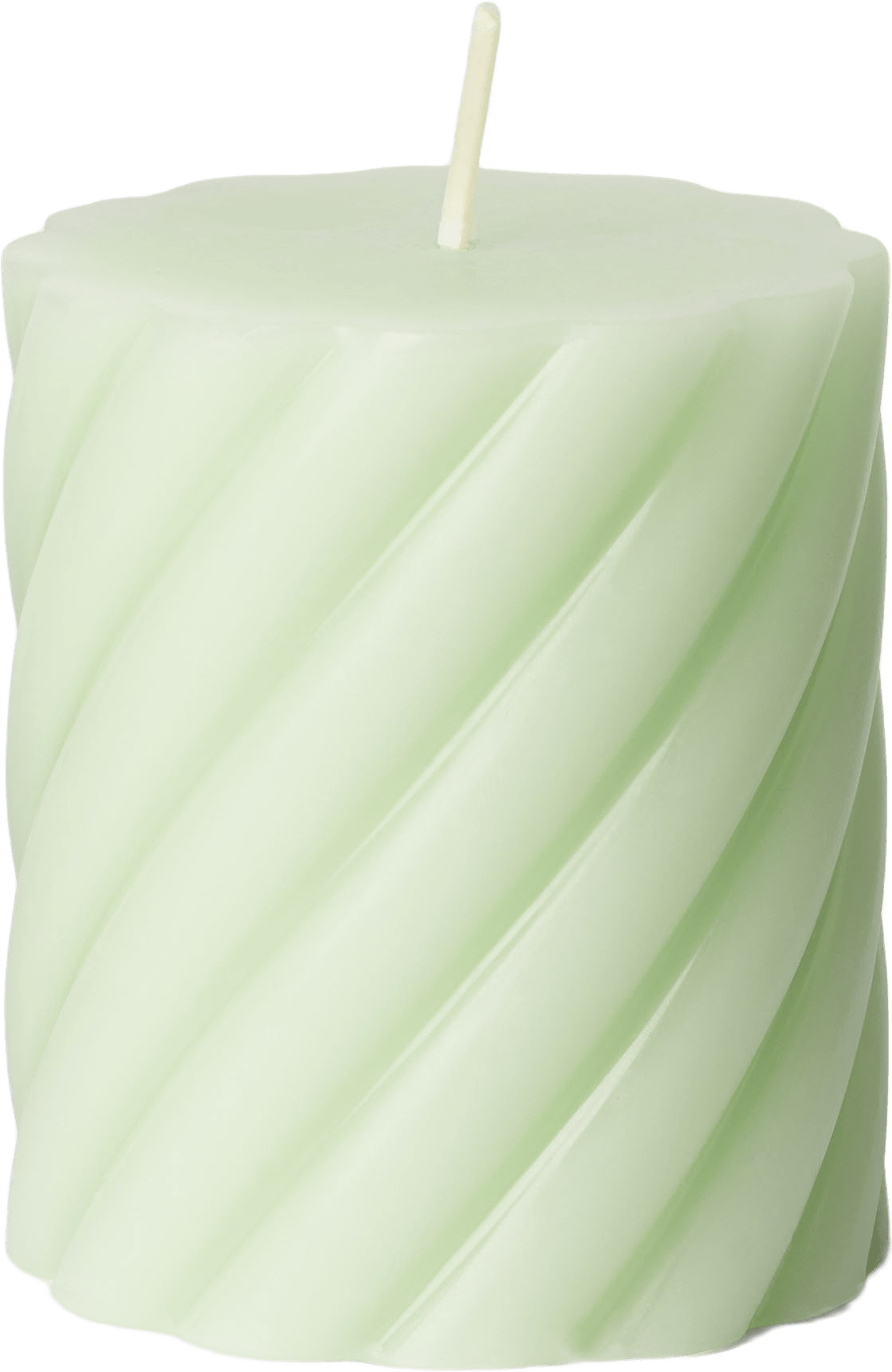 Vridet blockljus 8 cm