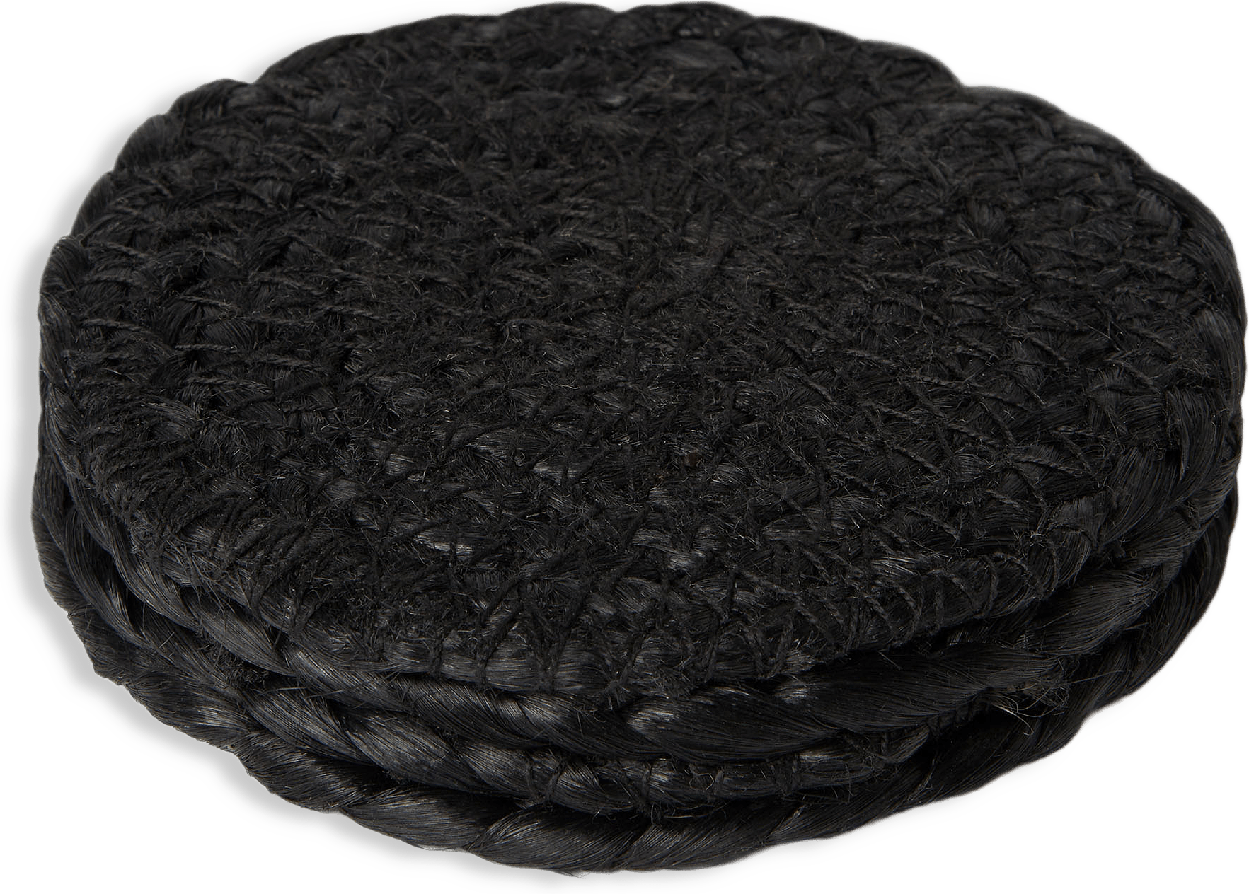 Glasunderlägg i jute NATURE, 4-pack