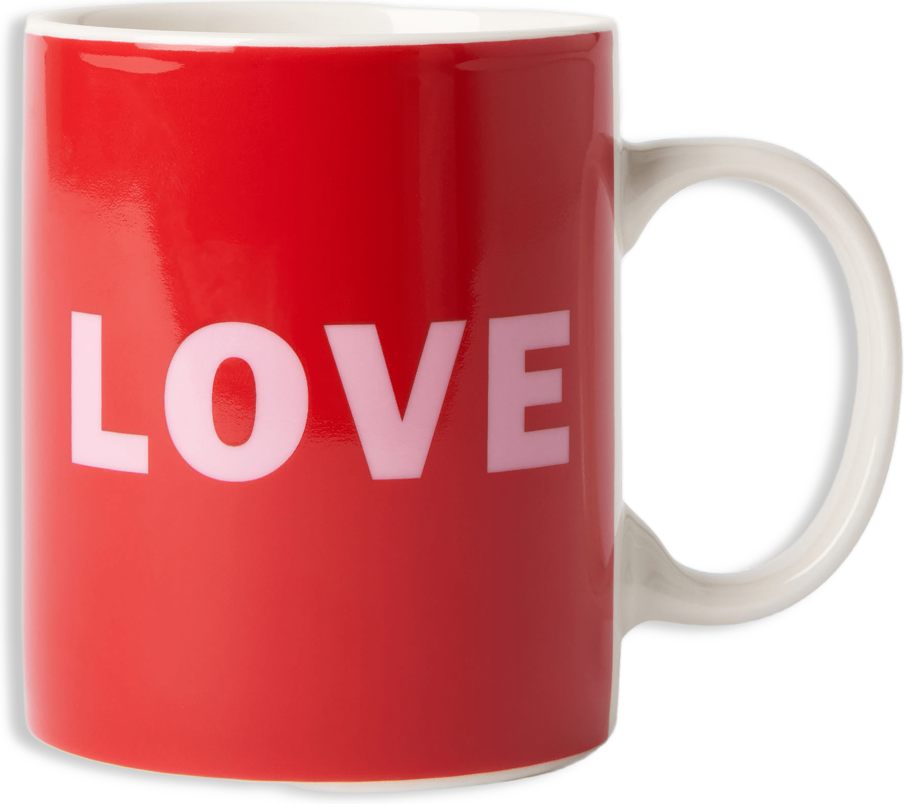 Mugg med text LOVE