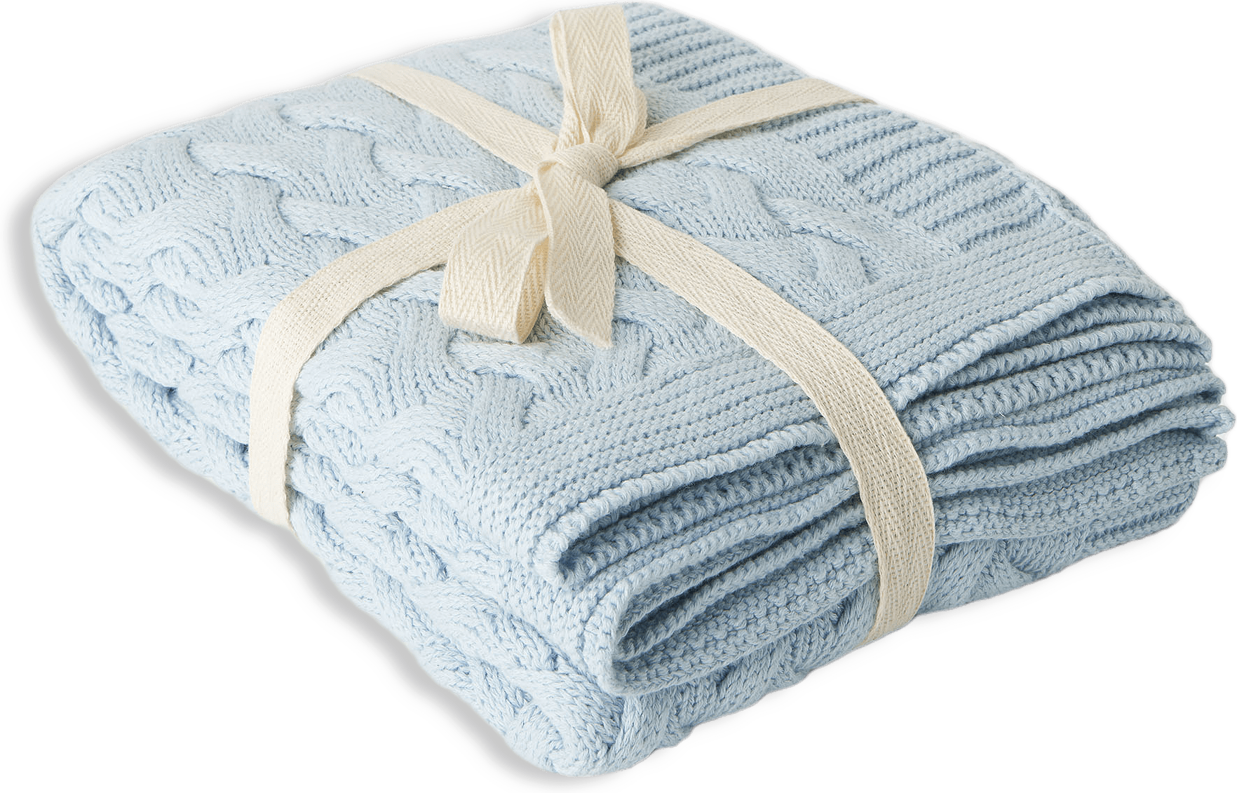 Kabelstickad babyfilt SIGRID