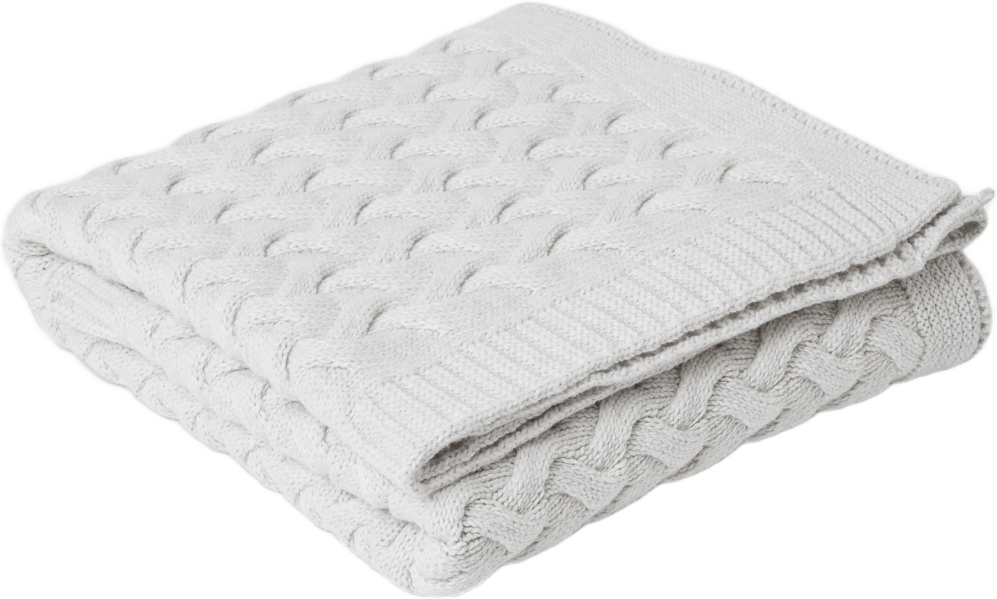 Kabelstickad babyfilt SIGRID