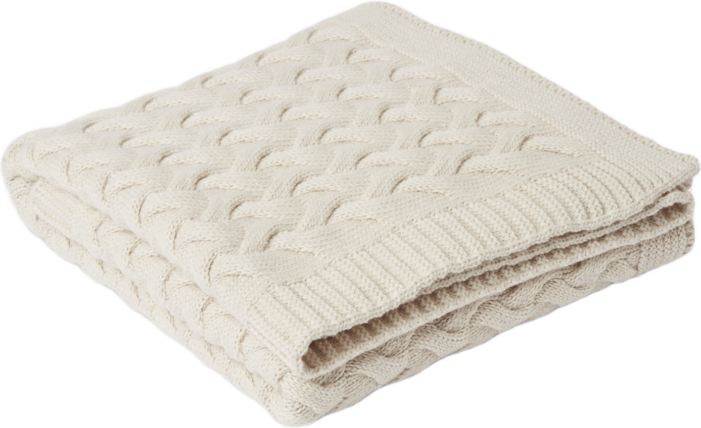 Kabelstickad babyfilt SIGRID