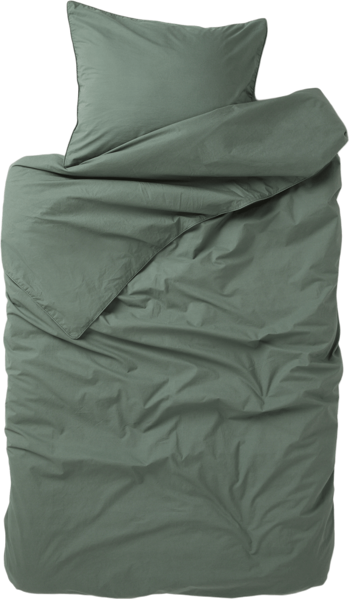 Enfärgat bäddset i percale 150x210 cm