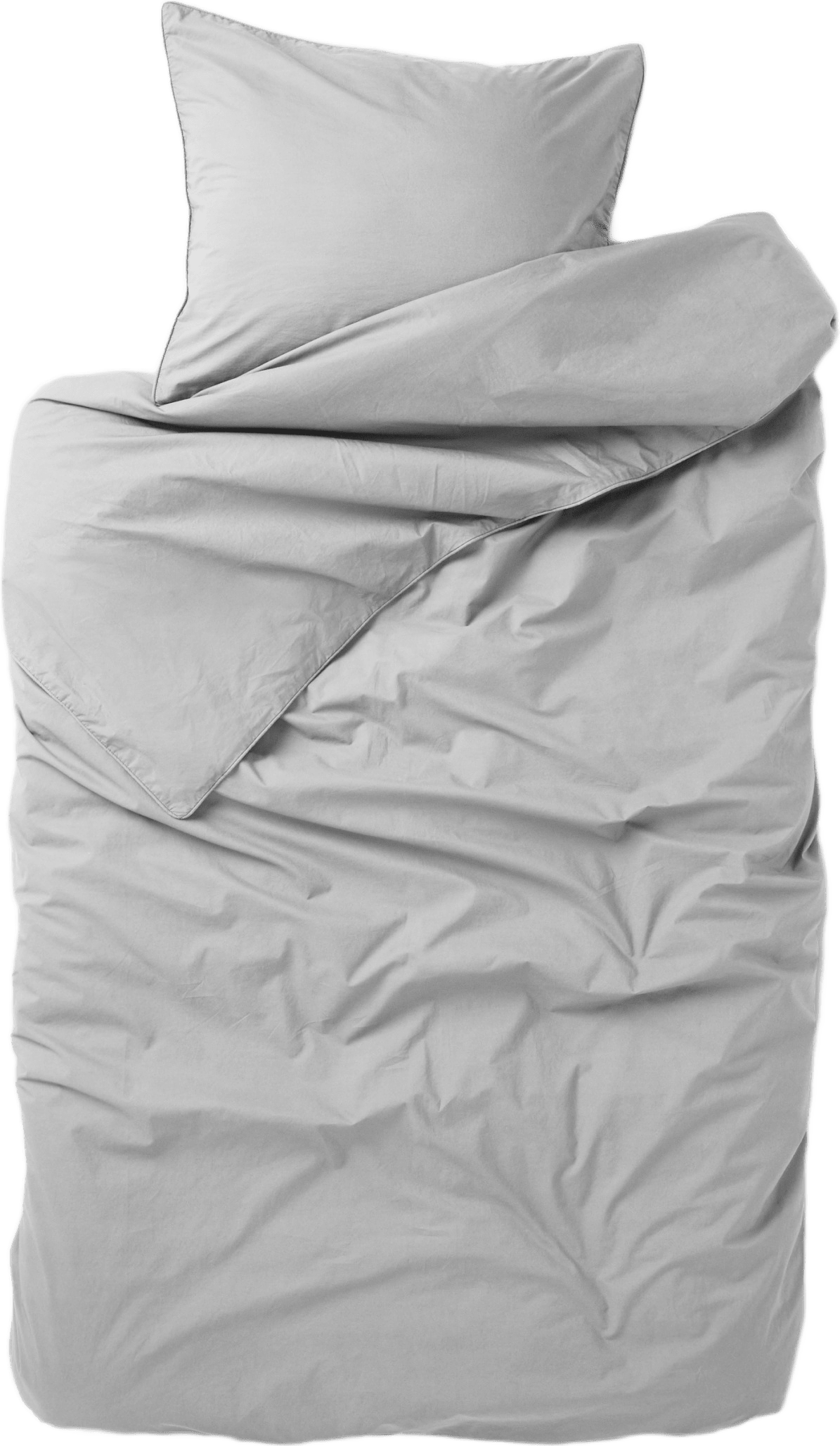Enfärgat bäddset i percale 150x210 cm