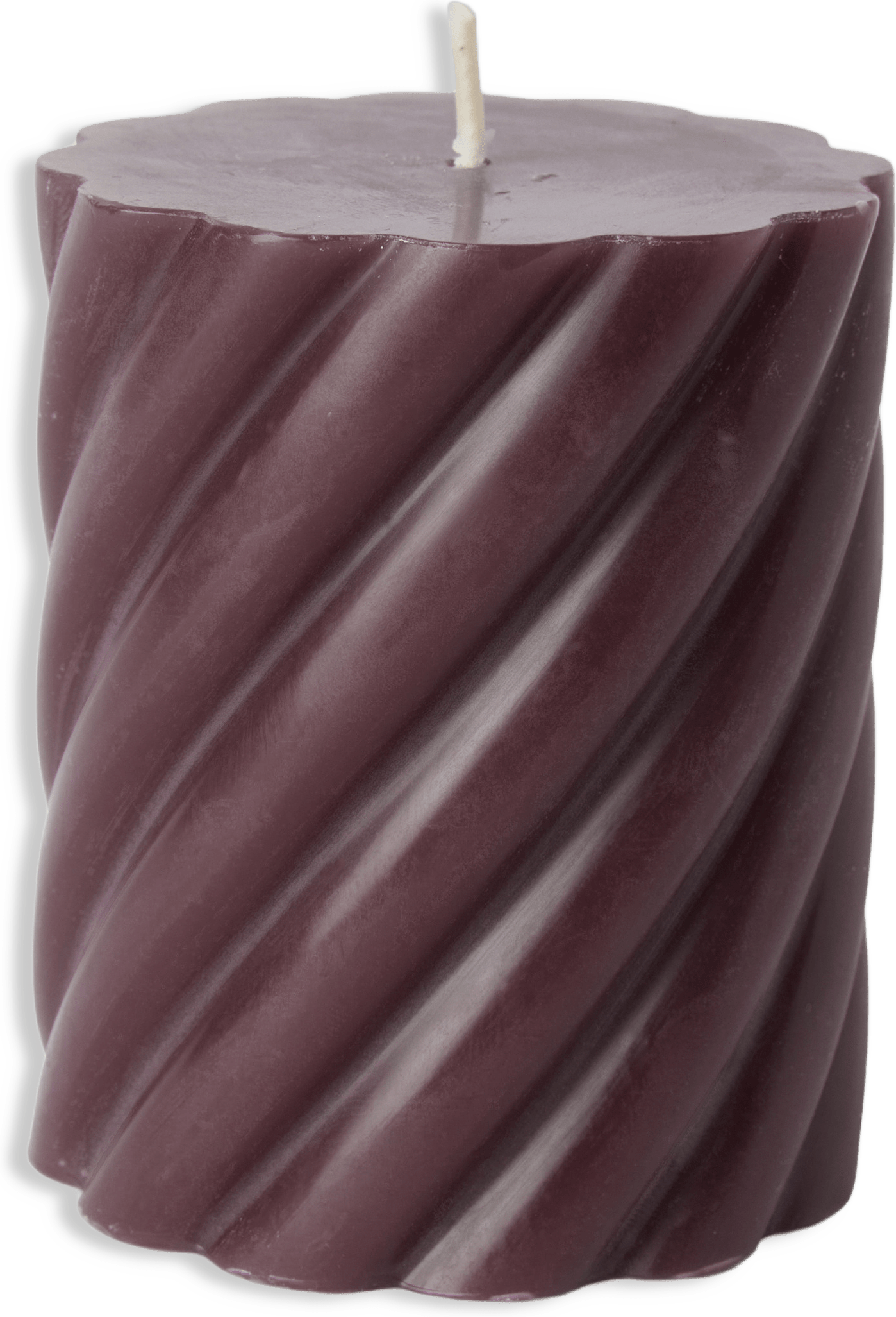 Vridet blockljus 8 cm