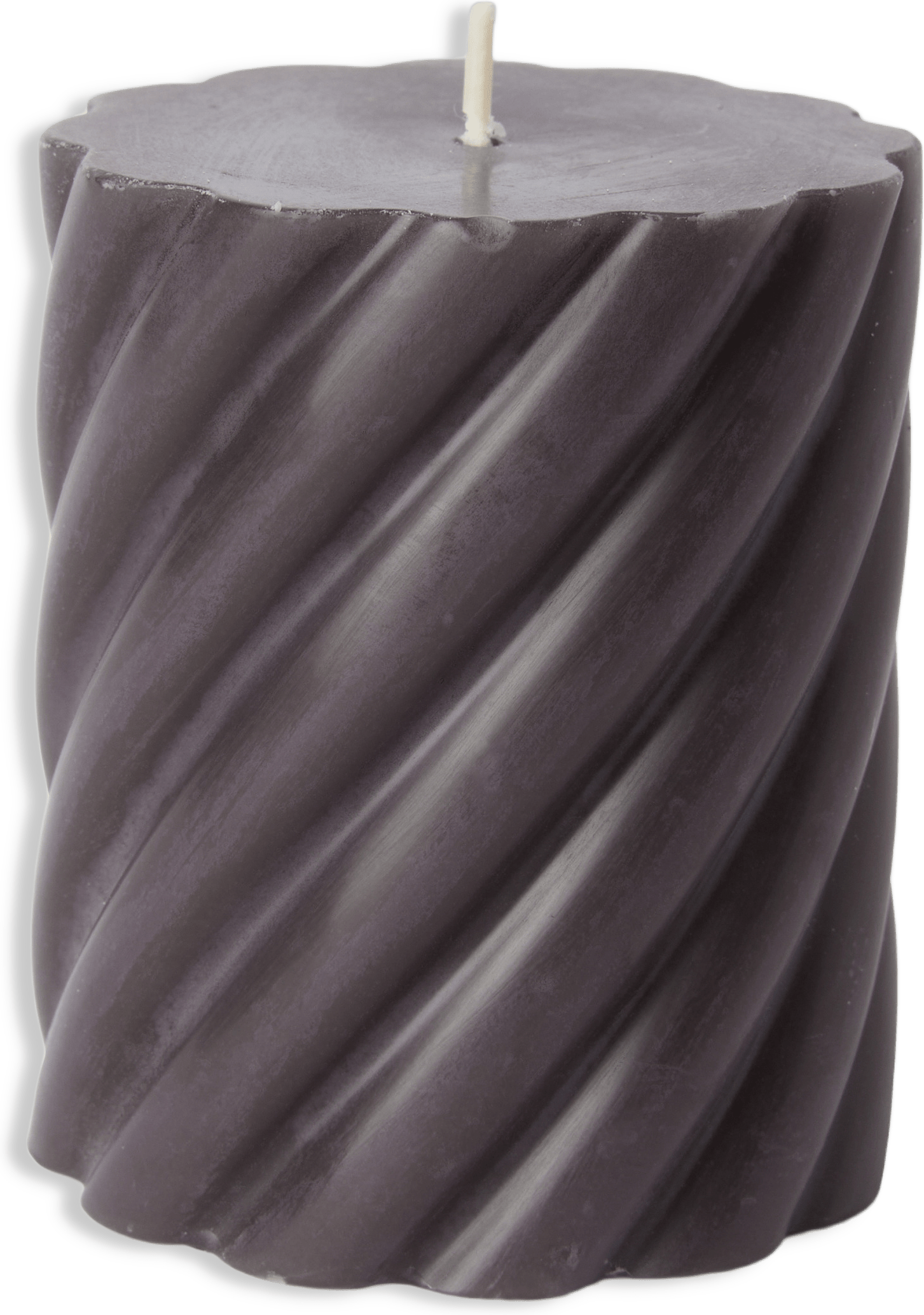 Vridet blockljus 8 cm