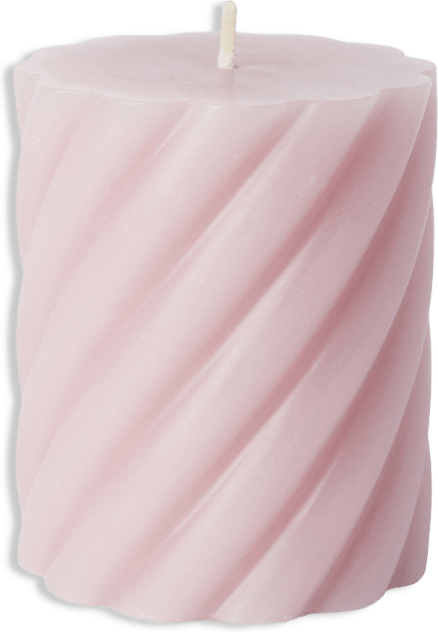 Vridet blockljus 8 cm