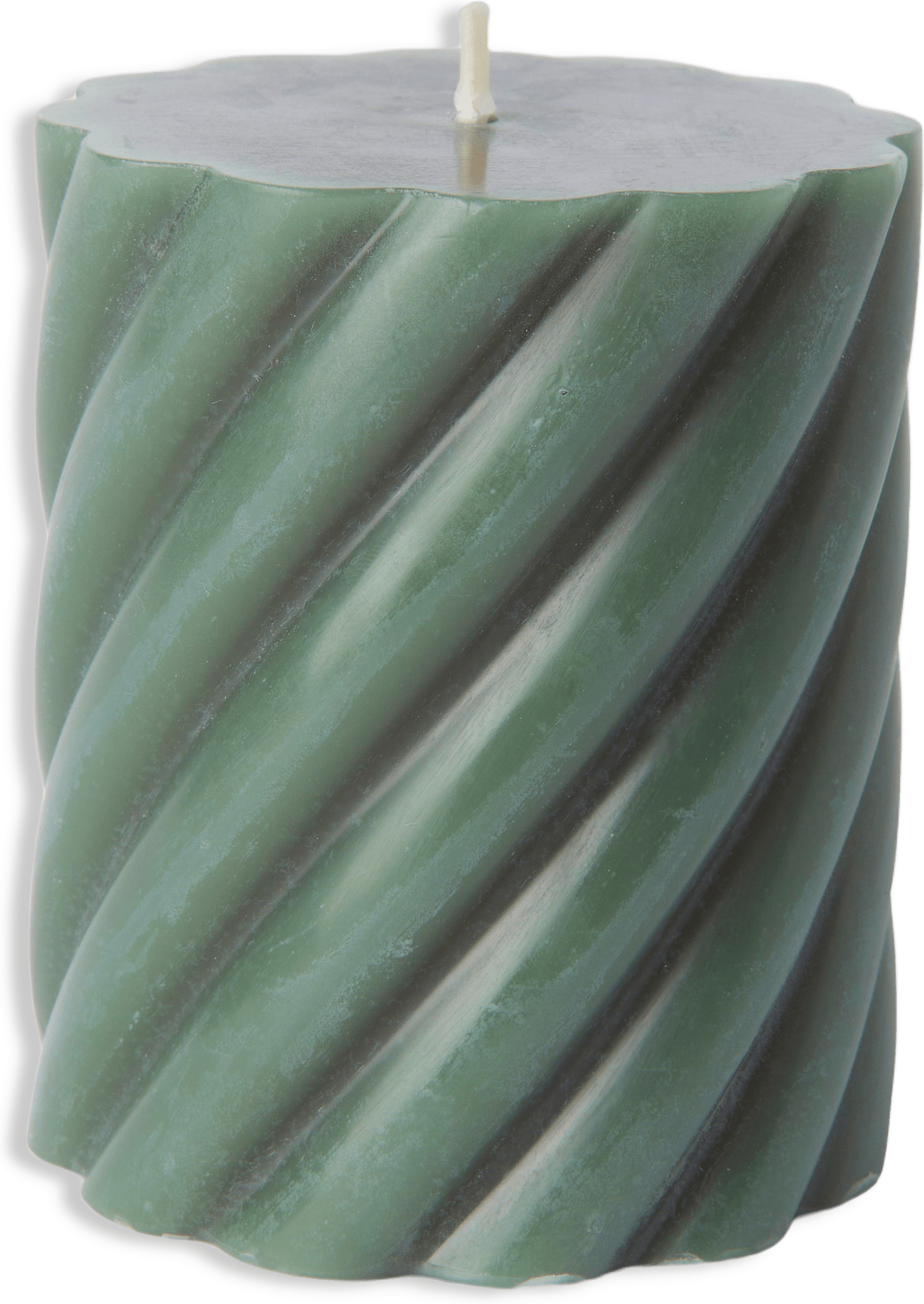 Vridet blockljus 8 cm