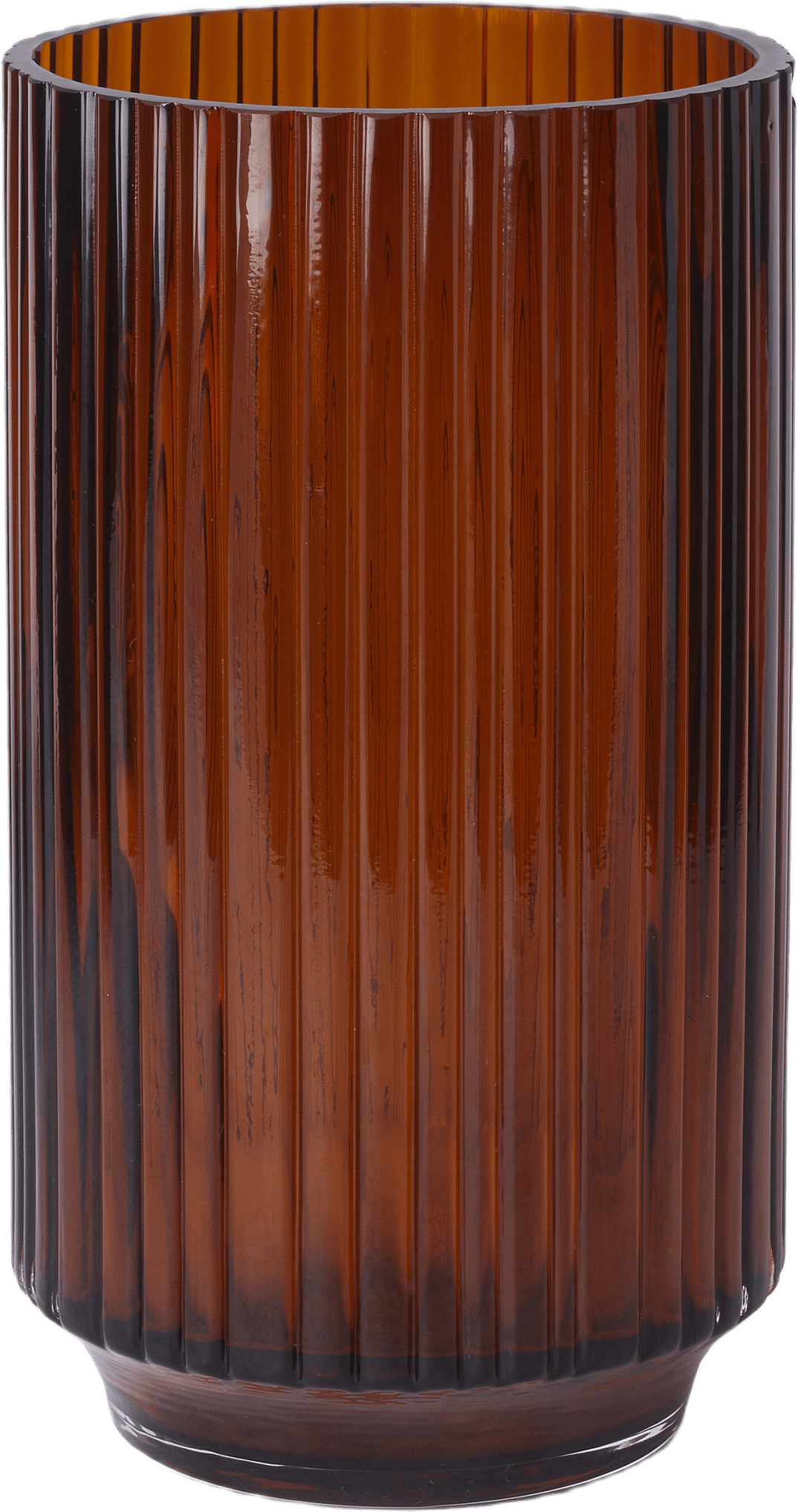 Vas i rillat glas BONNIE 21 cm