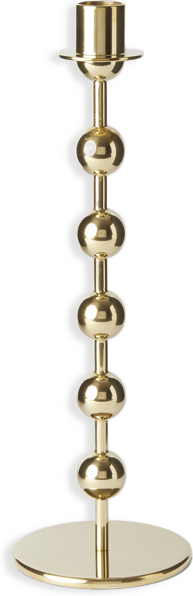 Ljusstake i mässing kulor 29 cm