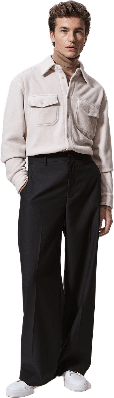Overshirt i fleece RAMSEY