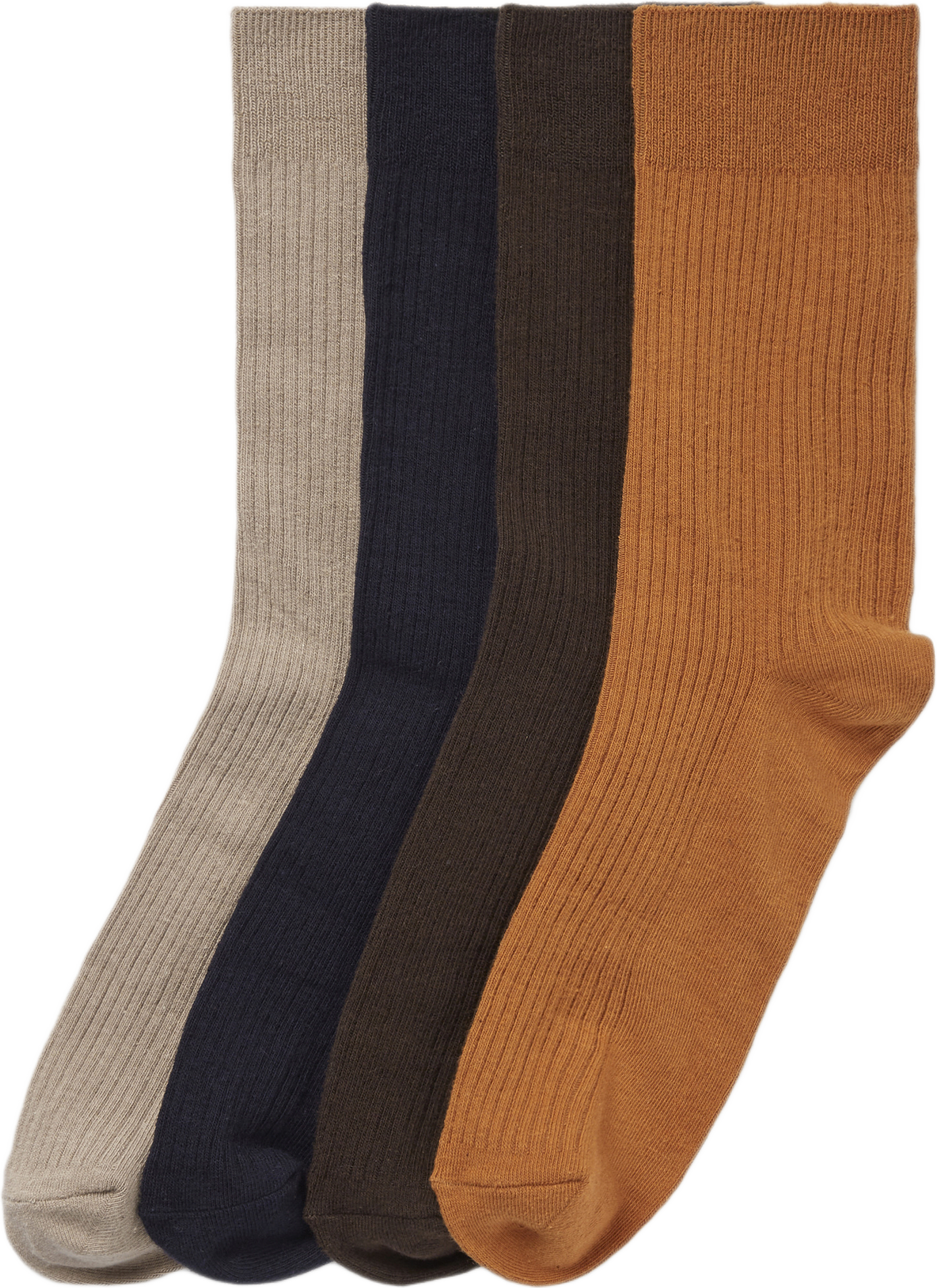 Ribbade strumpor, 4-pack