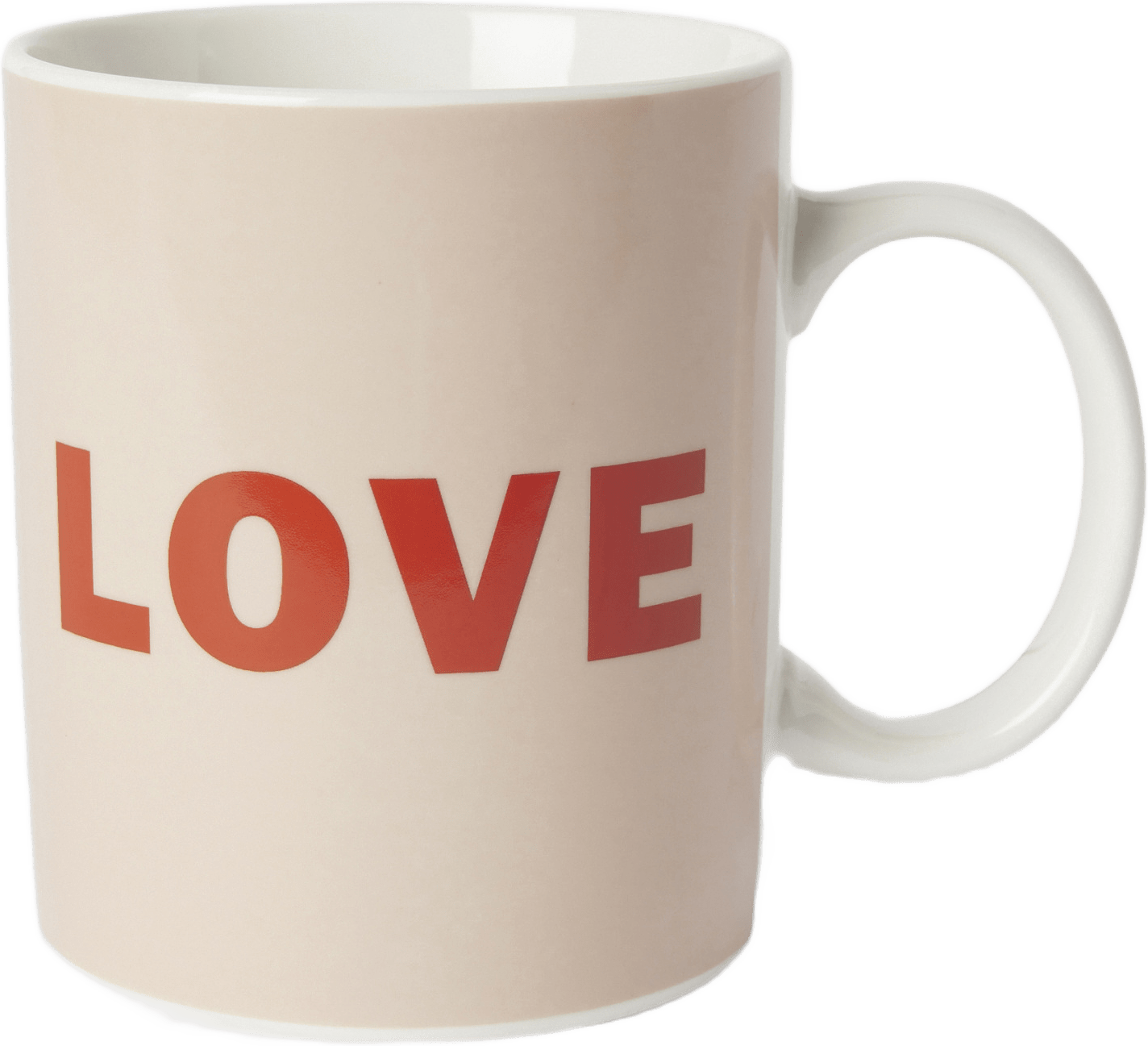 Mugg med text LOVE