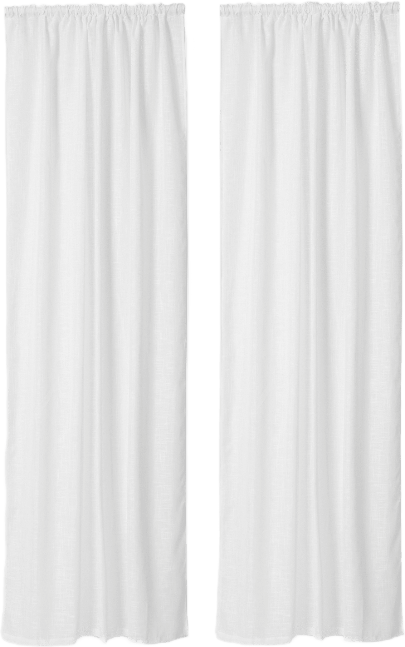 Strukturvävd gardin NAEMI 140x250 cm, 2-pack