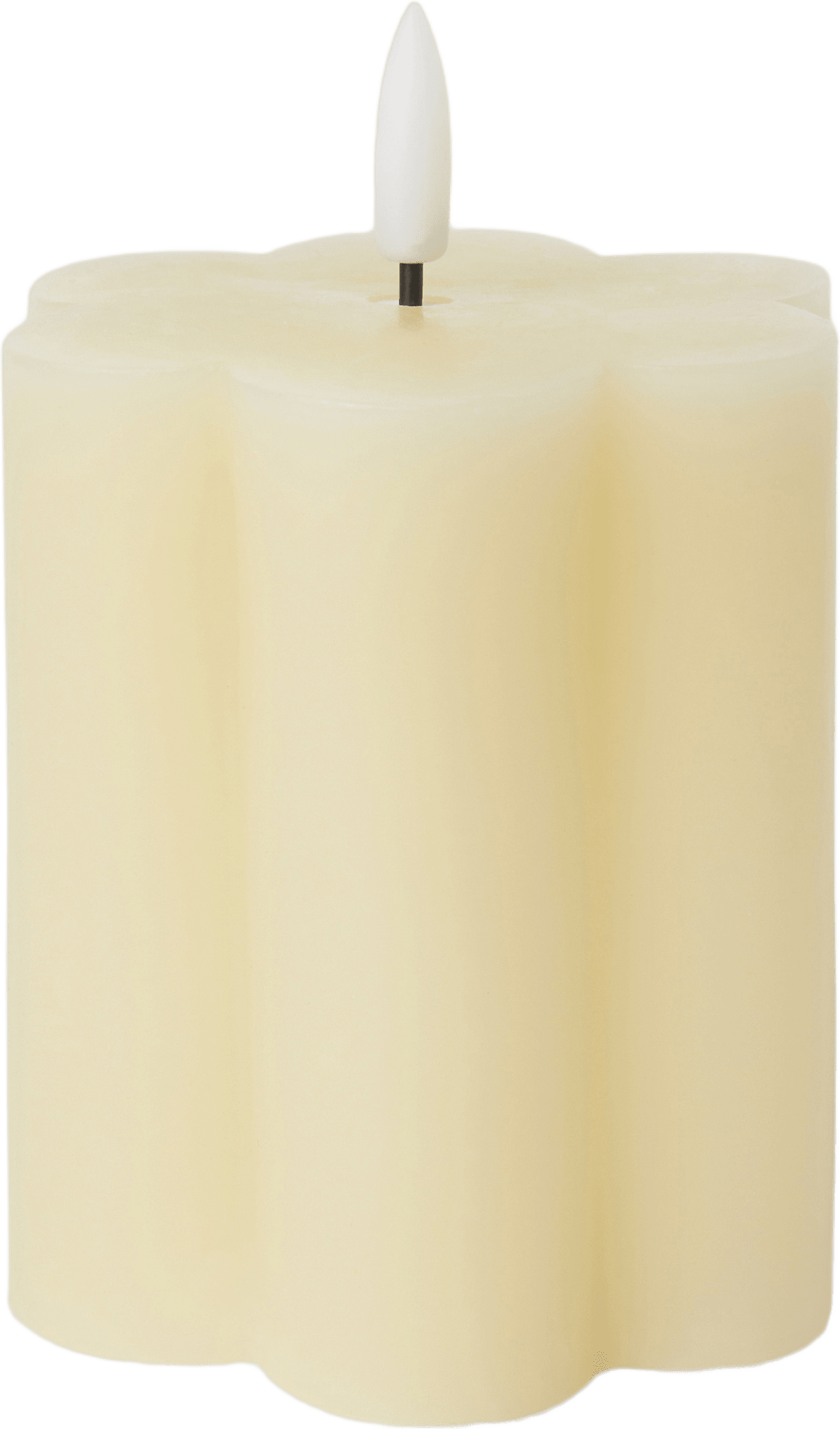 LED-blockljus med timer FLOWER 10 cm