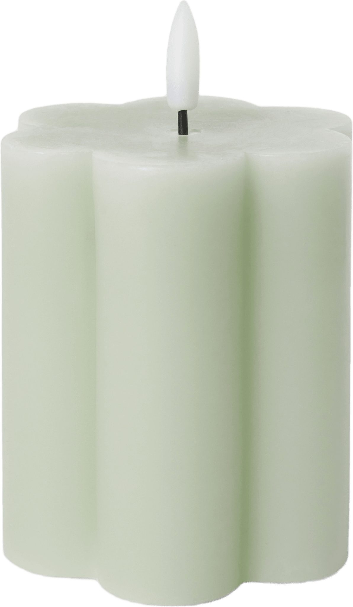 LED-blockljus med timer FLOWER 10 cm