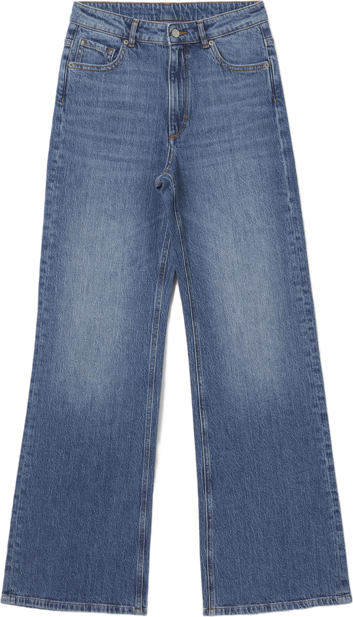 Raka jeans med hög midja CINDY