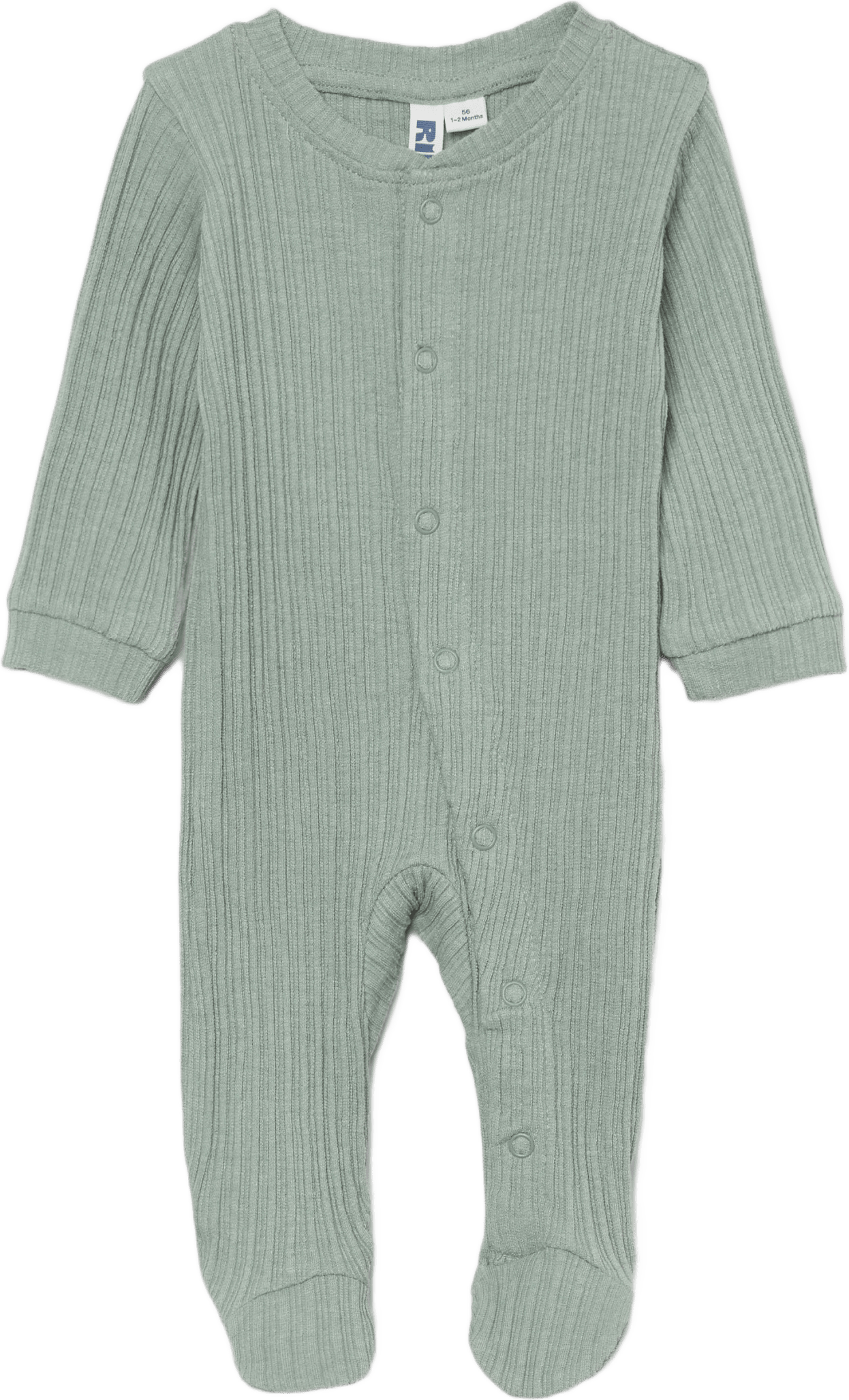 Ribbad pyjamas med tryckknappar JESSIE