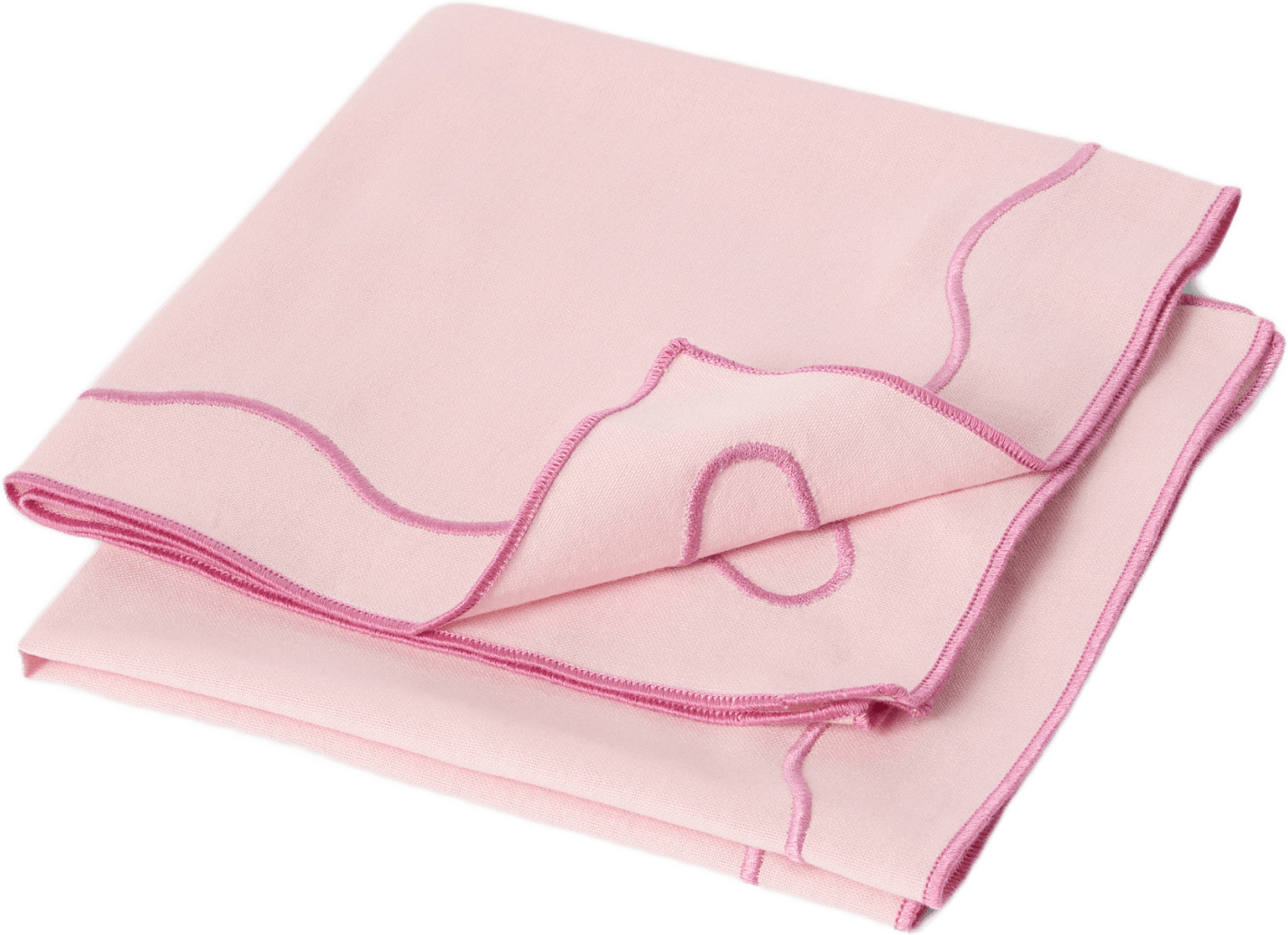 Bomullsservetter med broderi, 2-pack