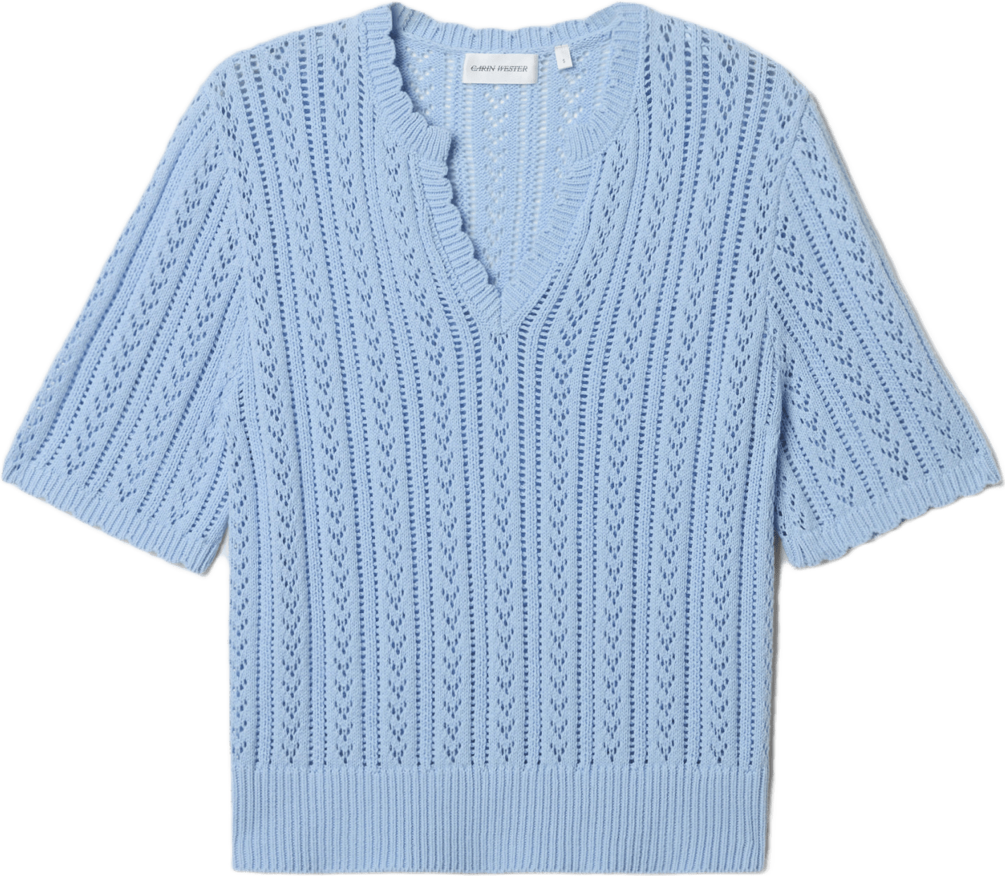 Pointellestickad jumper EMI
