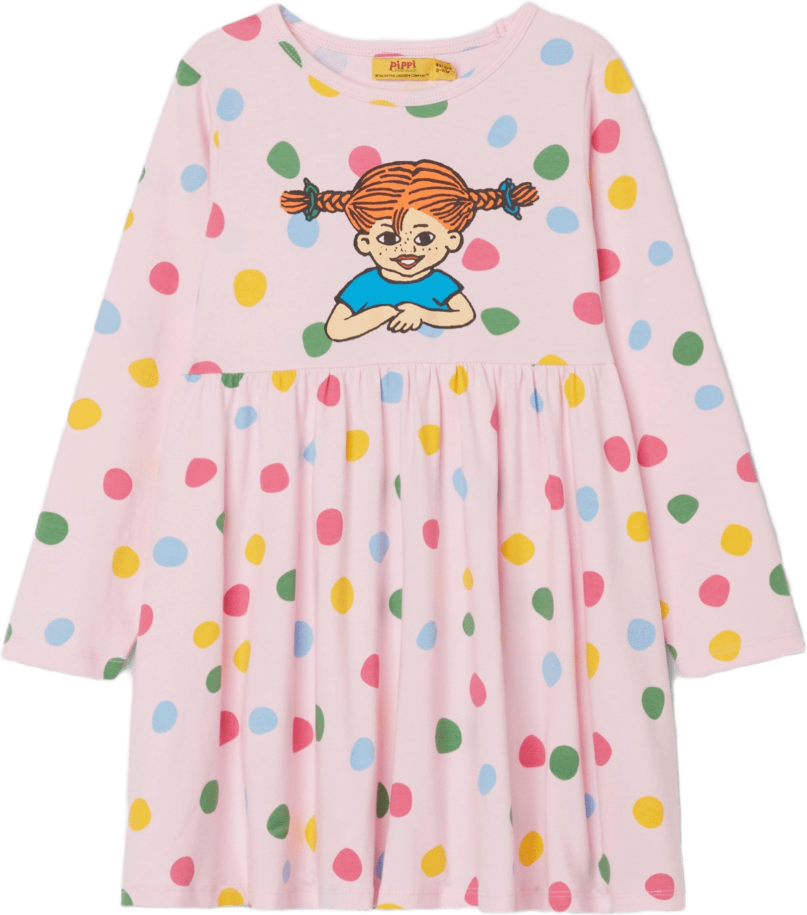 Mönstrad Pippi-klänning ANNIKA