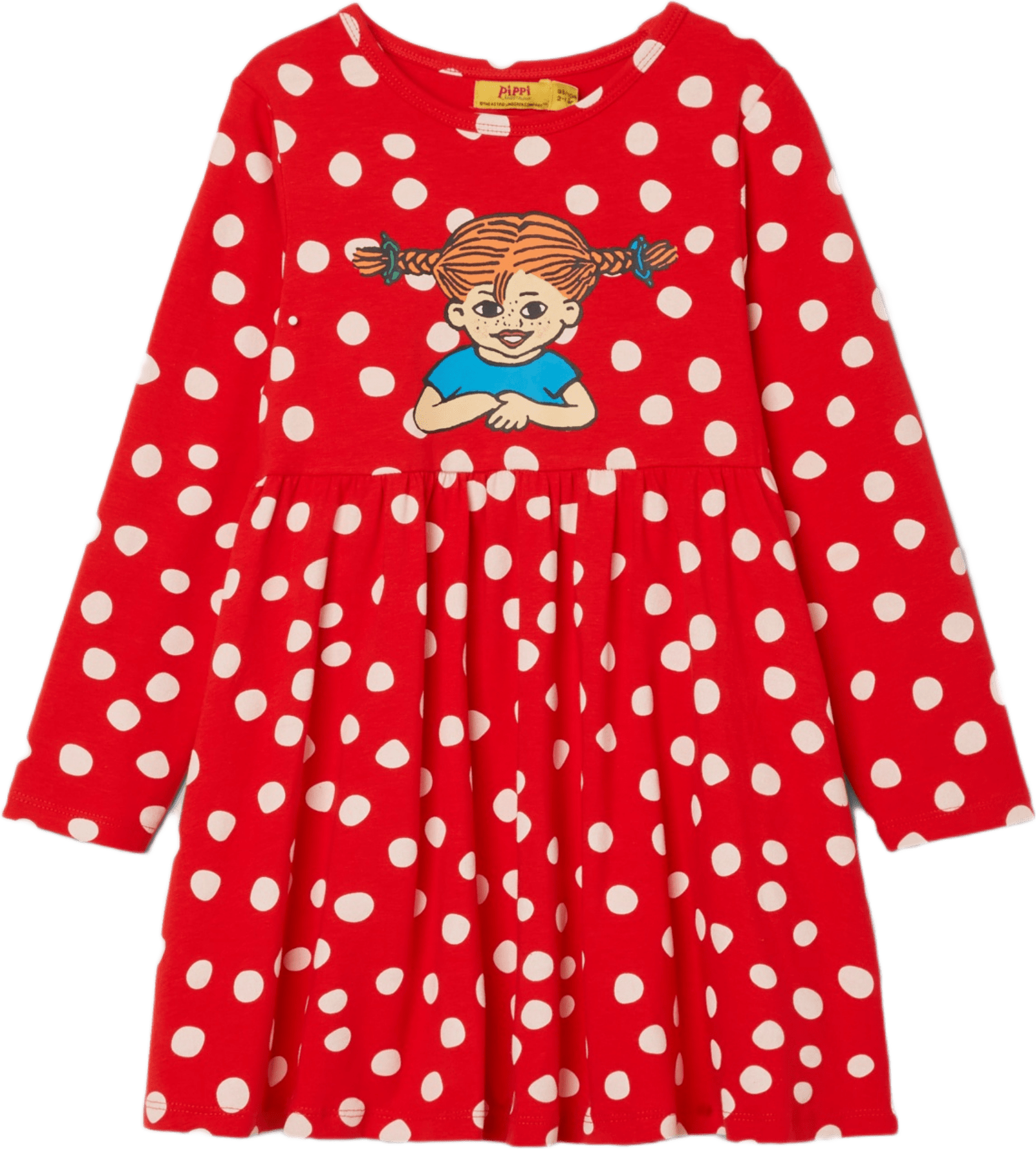 Mönstrad Pippi-klänning ANNIKA