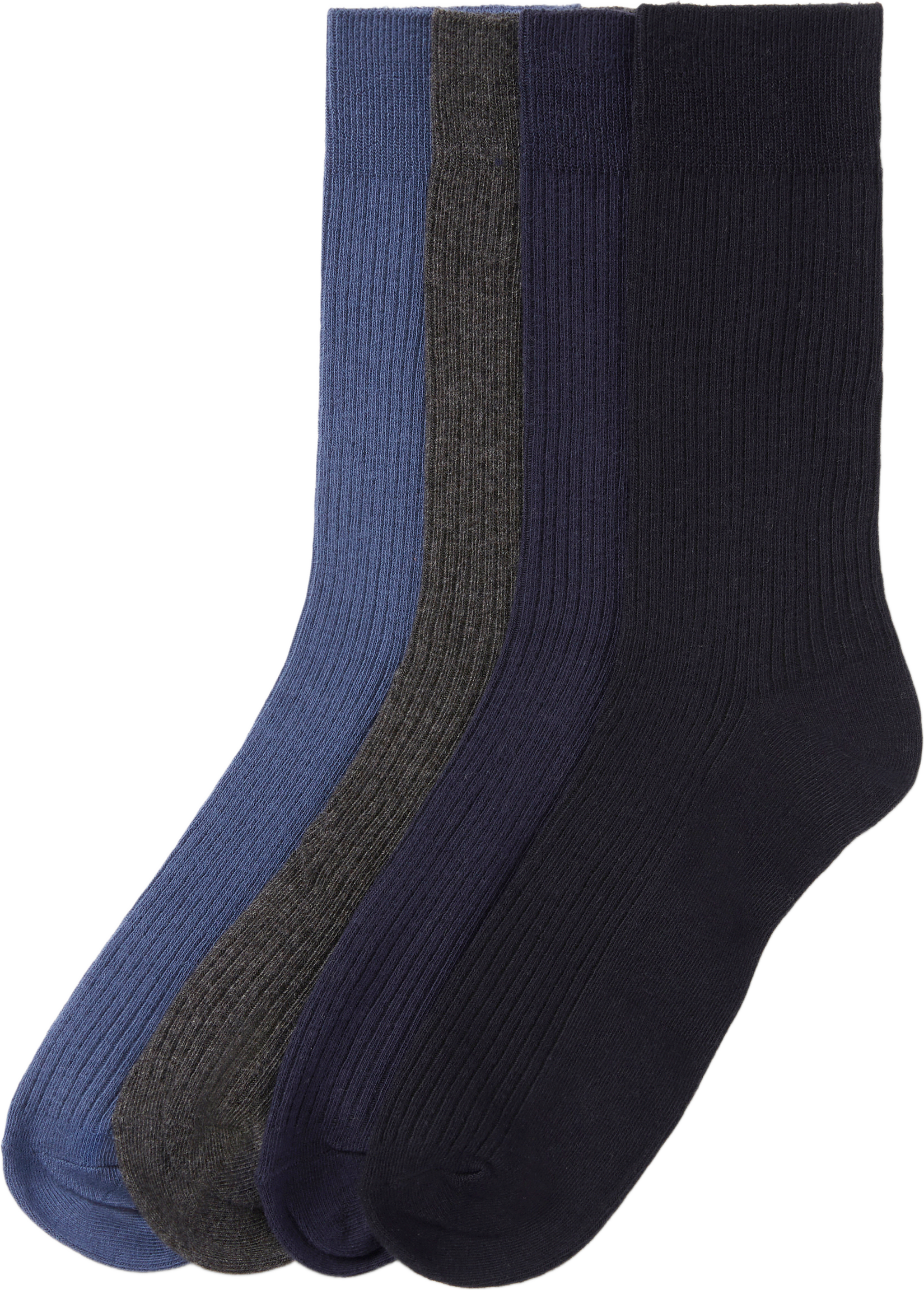 Ribbade strumpor, 4-pack