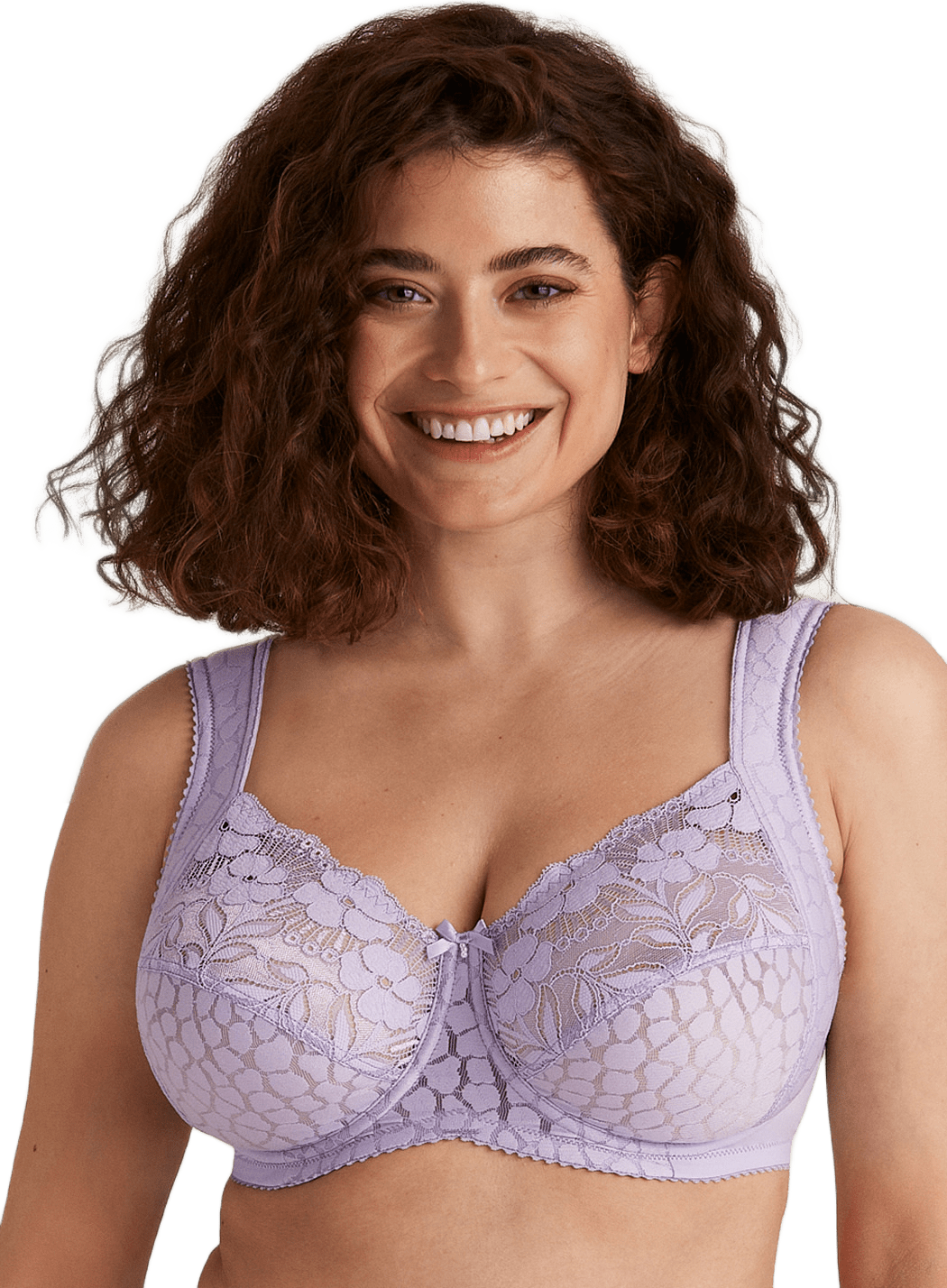 Jacquard And Lace Bh Med Bygel