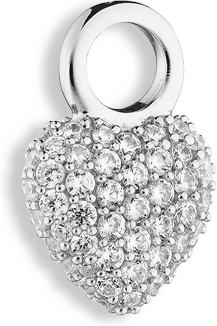 Signature Eternal Heart Mini Pendant Rock Crystal