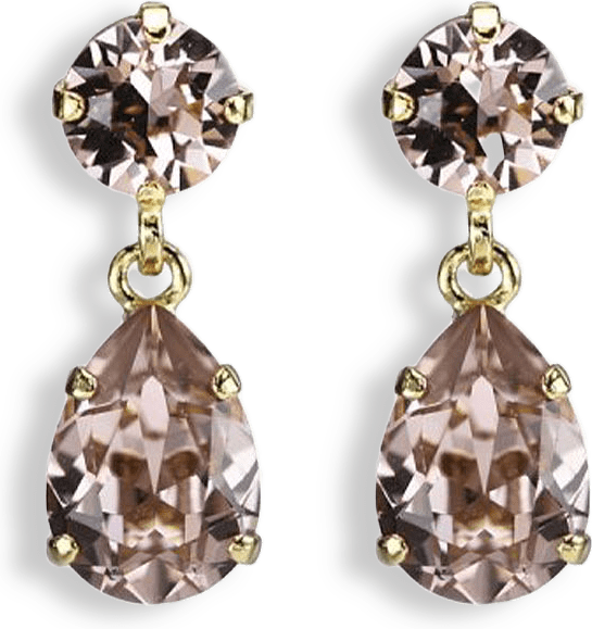 Mini Drop Earrings Vintage Rose