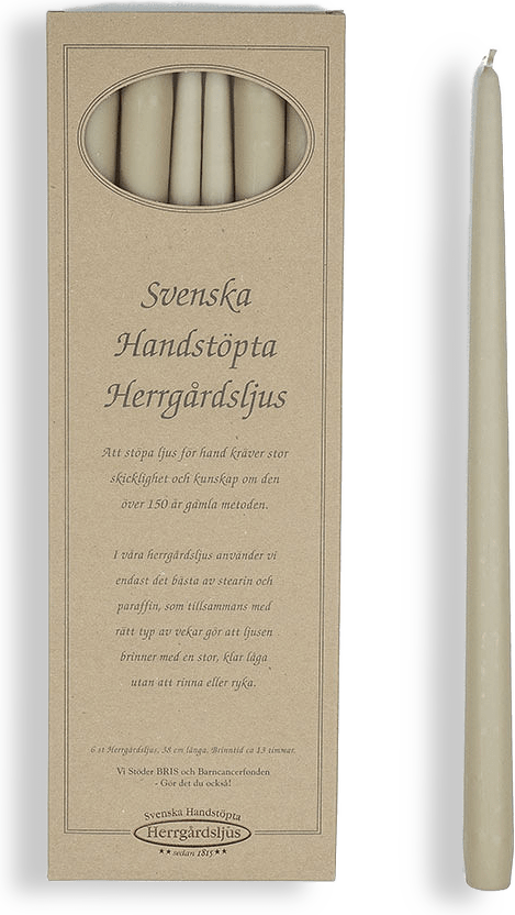 Svenska Handsstöpa Herrgårdsljus, 6-pack