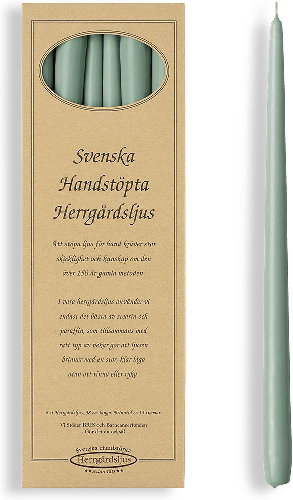 Svenska Handsstöpa Herrgårdsljus, 6-pack