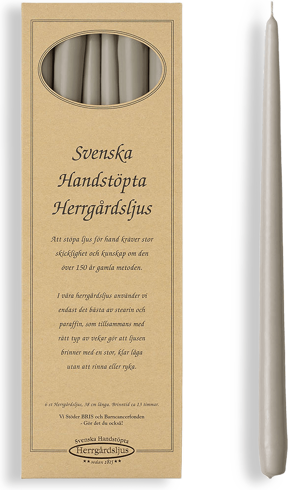 Svenska Handsstöpa Herrgårdsljus, 6-pack