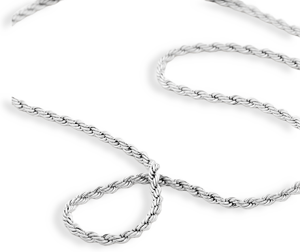 Signature Stack Rope Chain 80 cm