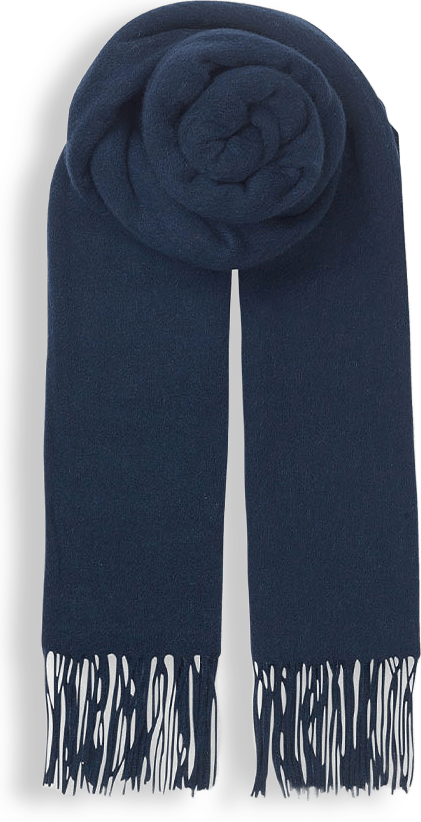 Ullscarf med fransar