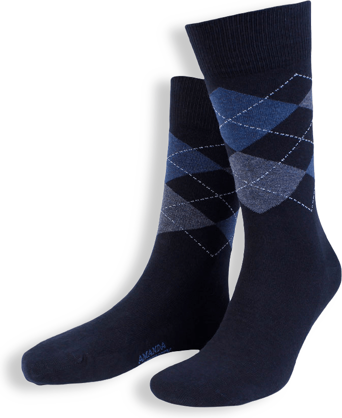 True Ankle Argyle Sock