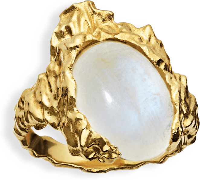 Gudinde Ring Månesten