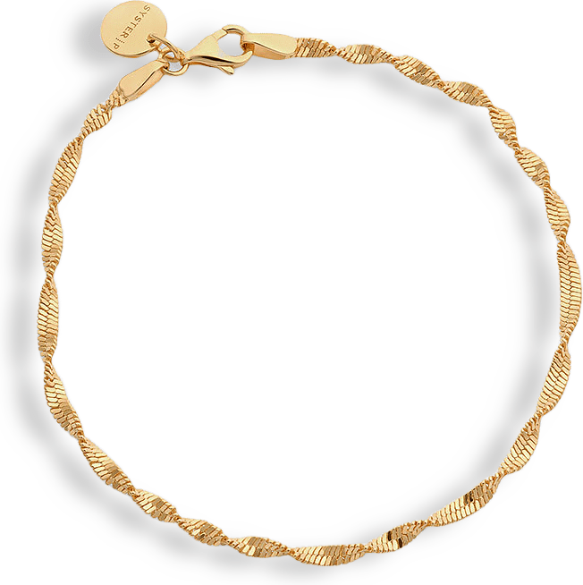 Herringbone Twisted Bracelet Gold