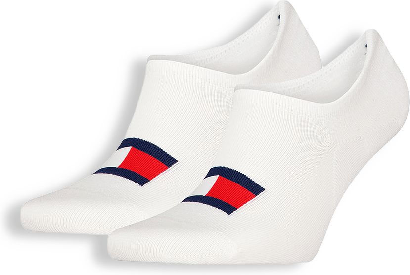 Tommy Hilfiger Unisex Invisible footie socks 2 pack