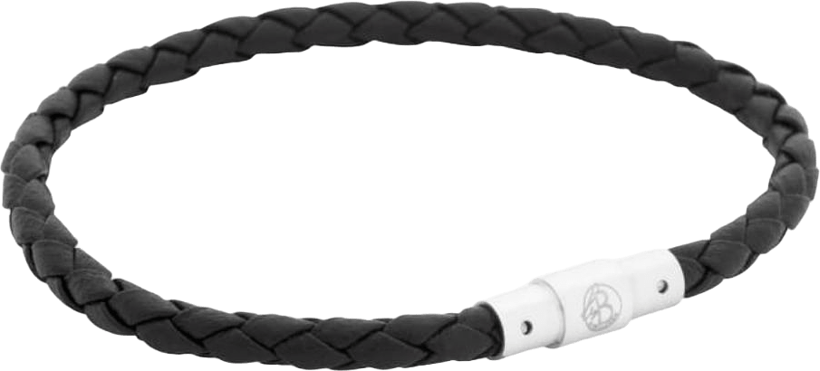 Leandro Leather Bracelet Grey