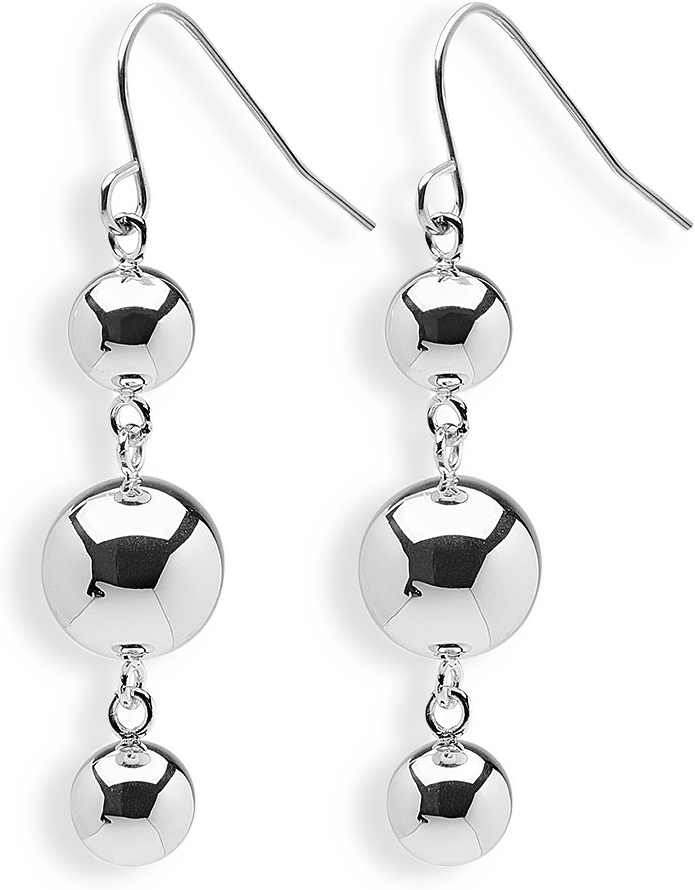 Triple Ball Drop Earrings