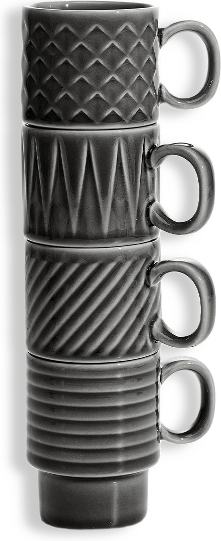 Coffee & More espressomugg, 4-pack