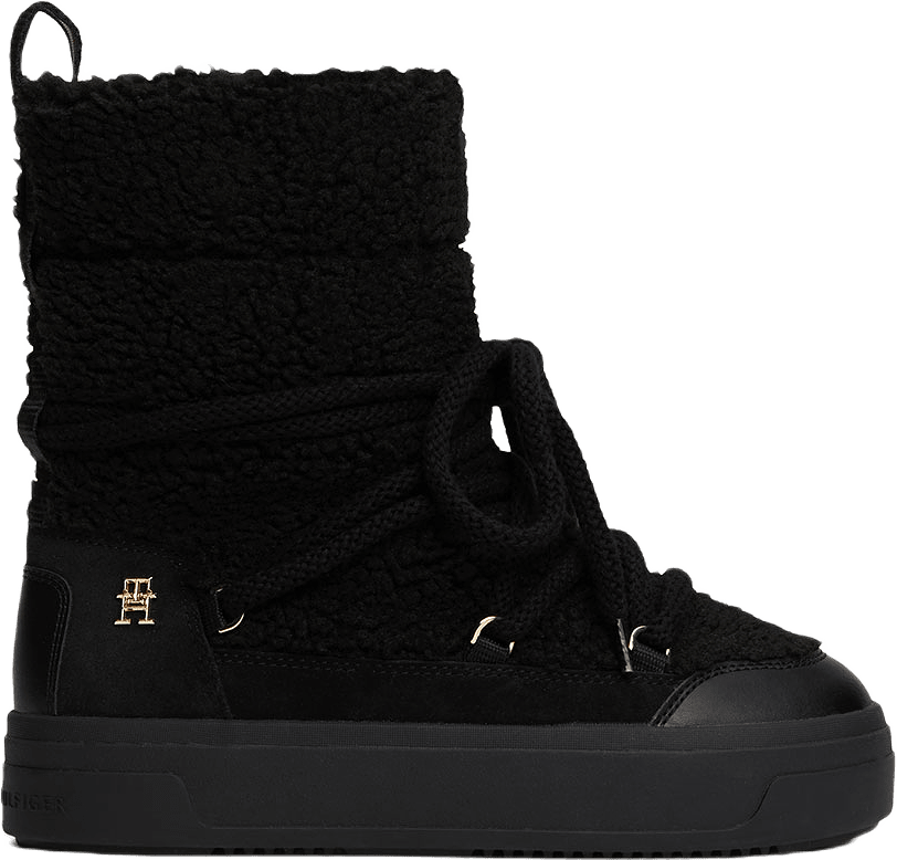 Lace-Up Faux Shearling Snowboot