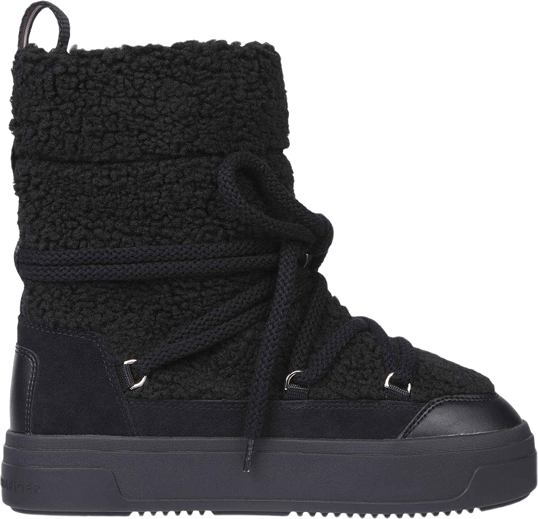 Lace-Up Faux Shearling Snowboot
