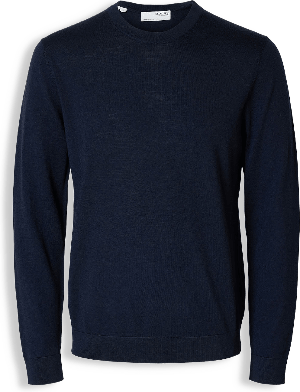 Slhtray Ls Knit Merino Crew Neck Noos