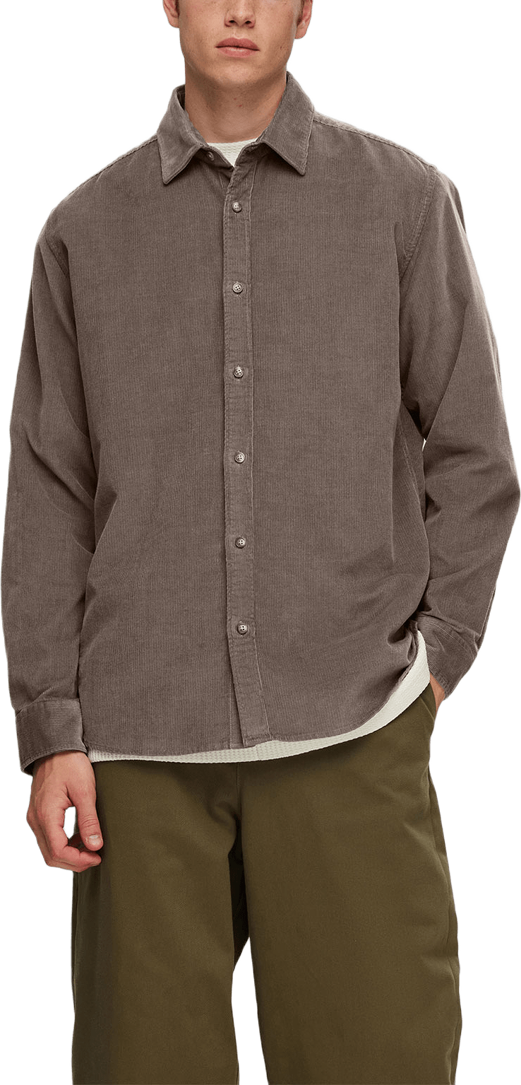 Slhregowen-Cord Shirt Ls