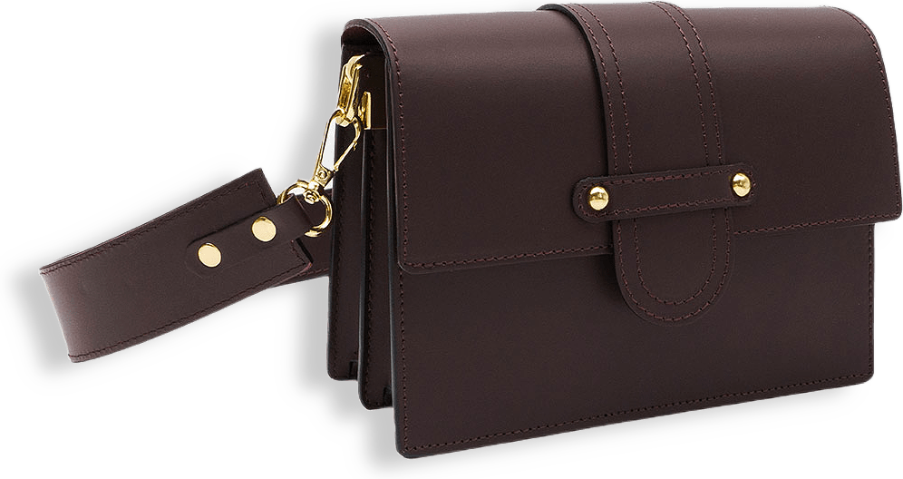 Crossbodyväska i läder "Atri"