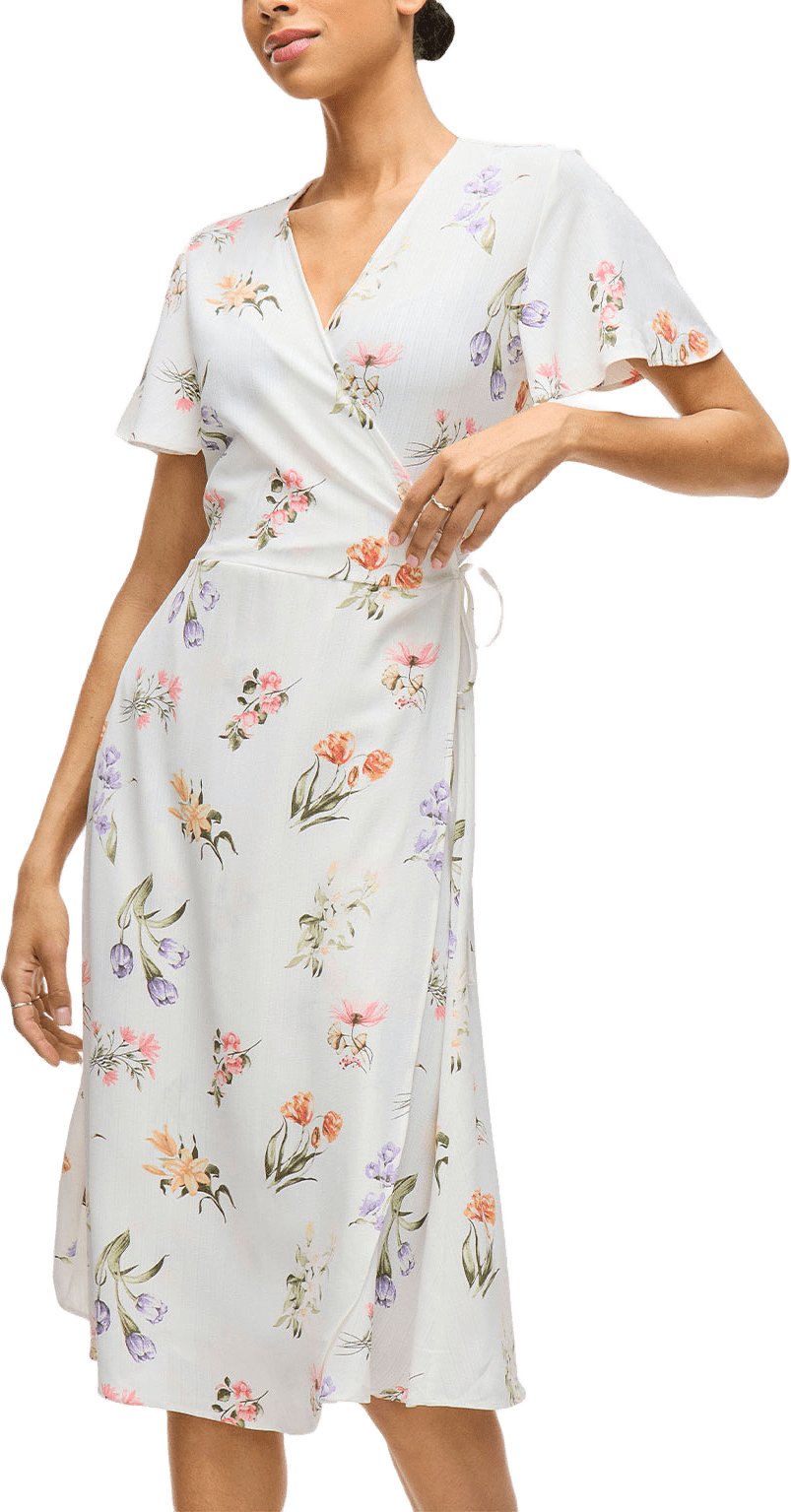 Vilovie Wrap Midi Dress