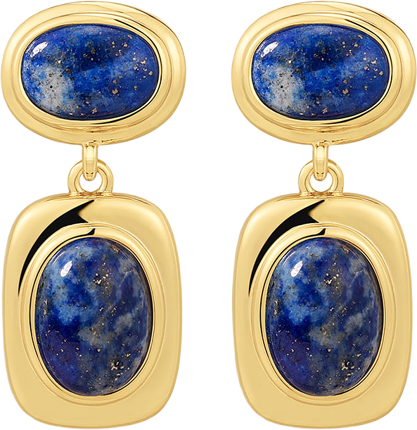 The Lapis Double Studs